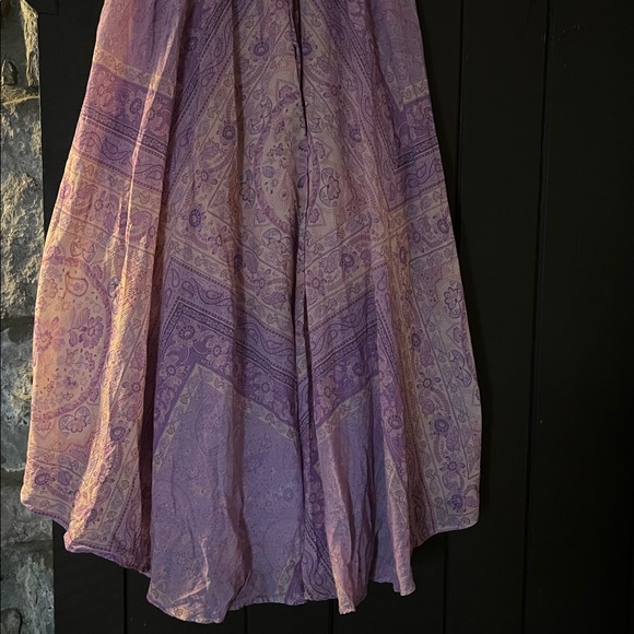 Spell Lavender Paisley Maxi Skirt S - Picture 2 of 6